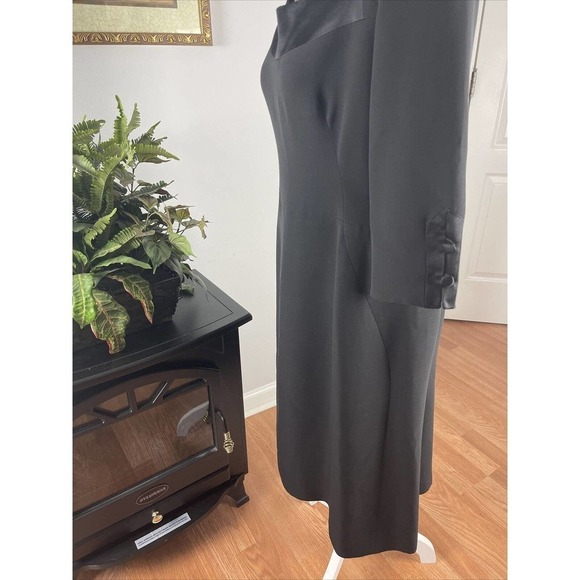 Juleh Juleh Sheath Dress 10 Wool Silk Square Neckline Flare Dress - Picture 4 of 11